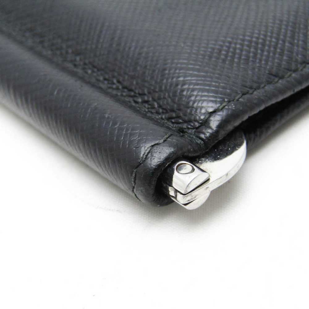 Prada Saffiano Black Leather Wallet (Pre-Owned) - image 7