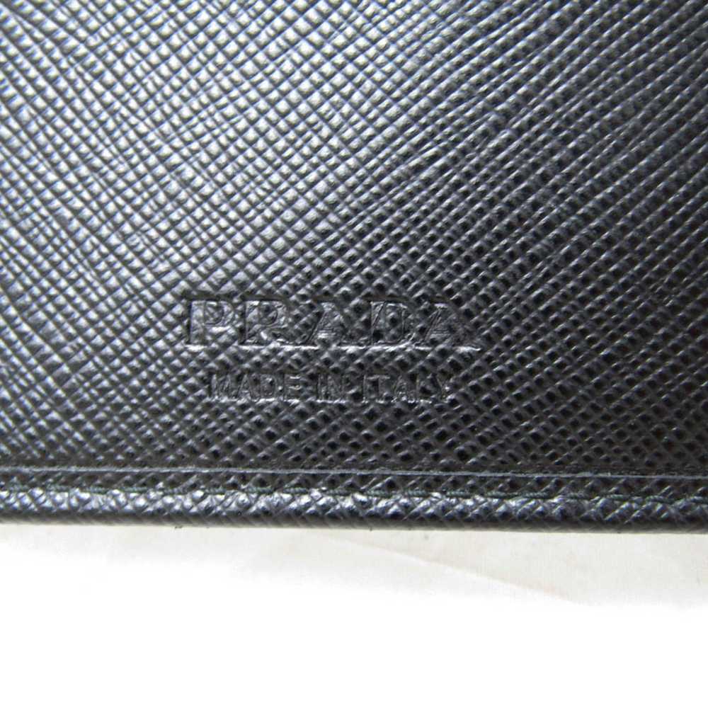 Prada Saffiano Black Leather Wallet (Pre-Owned) - image 9