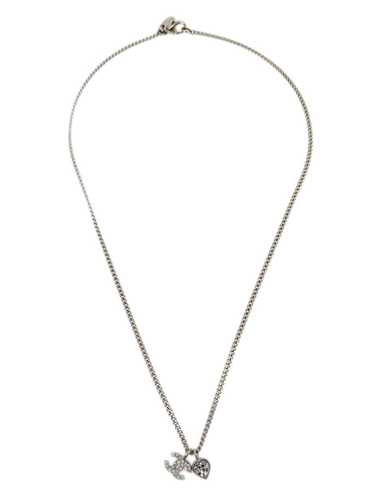 CHANEL Pre-Owned 2010 CC pendant rhinestone neckl… - image 1