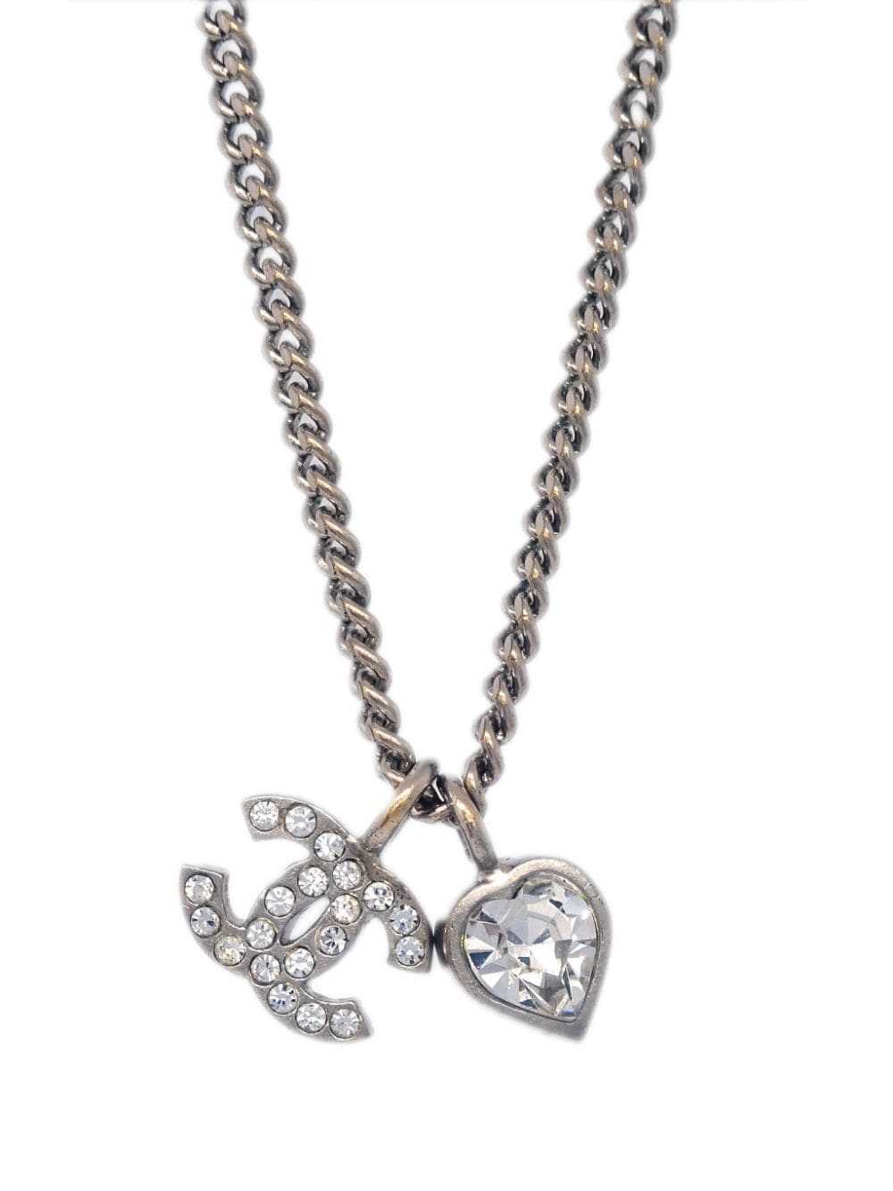 CHANEL Pre-Owned 2010 CC pendant rhinestone neckl… - image 2