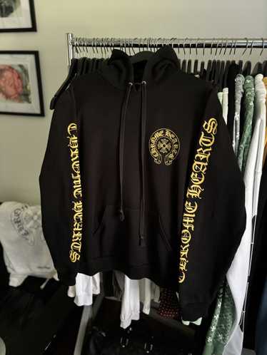 Chrome Hearts BLACK & YELLOW HORSESHOE HOODIE - image 1