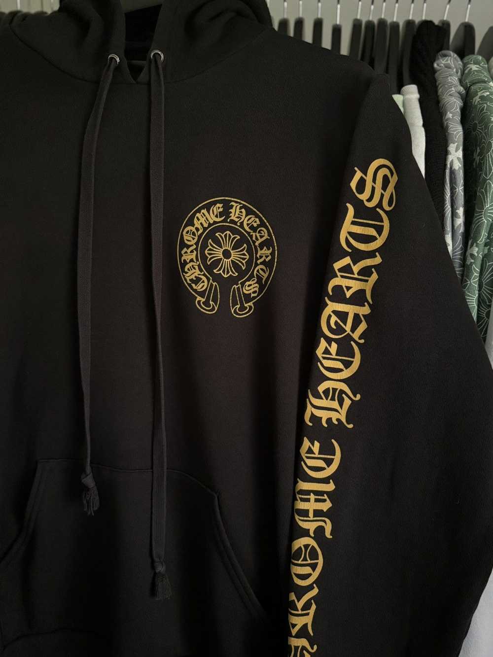 Chrome Hearts BLACK & YELLOW HORSESHOE HOODIE - image 4