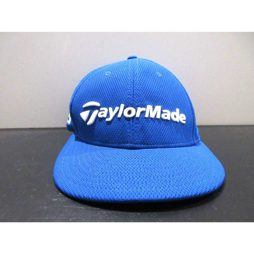 Vintage TaylorMade Hat Cap Snap Back Blue White T… - image 1