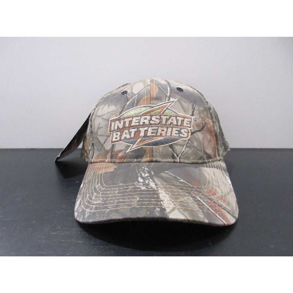 Vintage Interstate Batteries Hat Cap Snap Back Br… - image 1