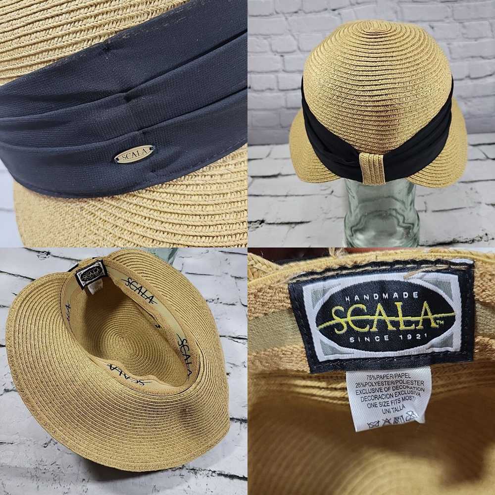 Vintage Scala Collection Straw Hat Womens Handcra… - image 4