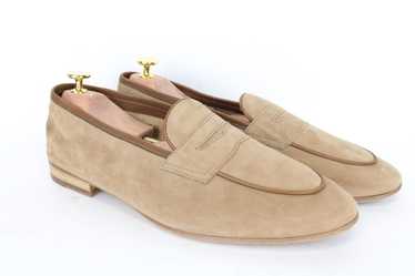 Suitsupply EU43 Sand Brown Leather Suede Slip-On … - image 1