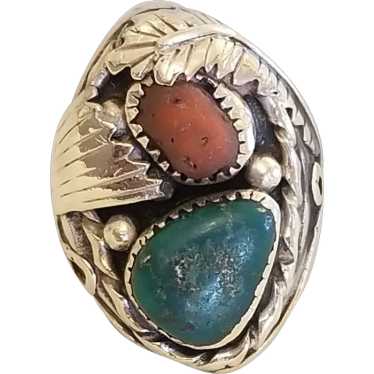 Vintage Native Southwestern Sterling Ring Signed