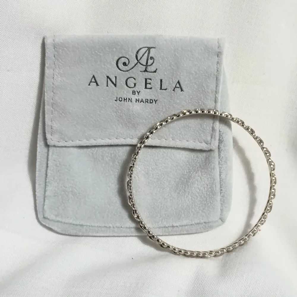 Angela John Hardy sterling silver 14k bangle brac… - image 2