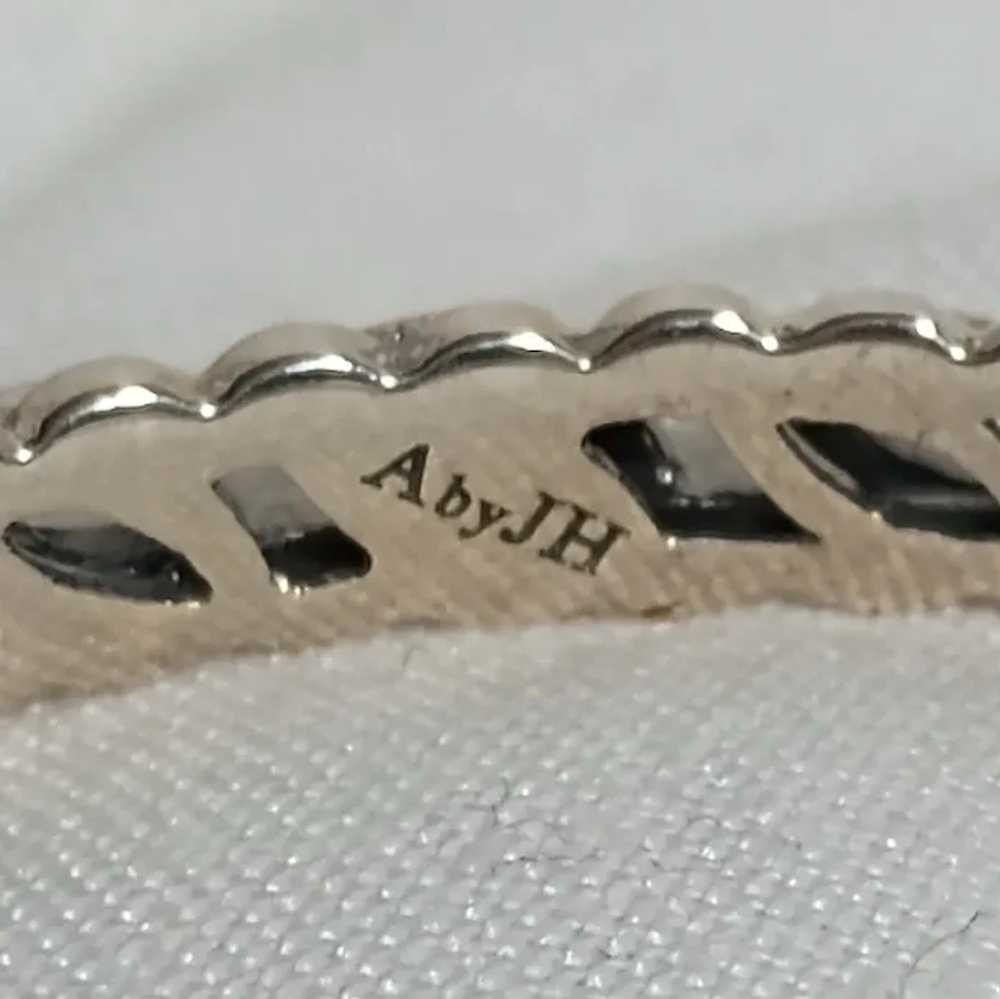 Angela John Hardy sterling silver 14k bangle brac… - image 5