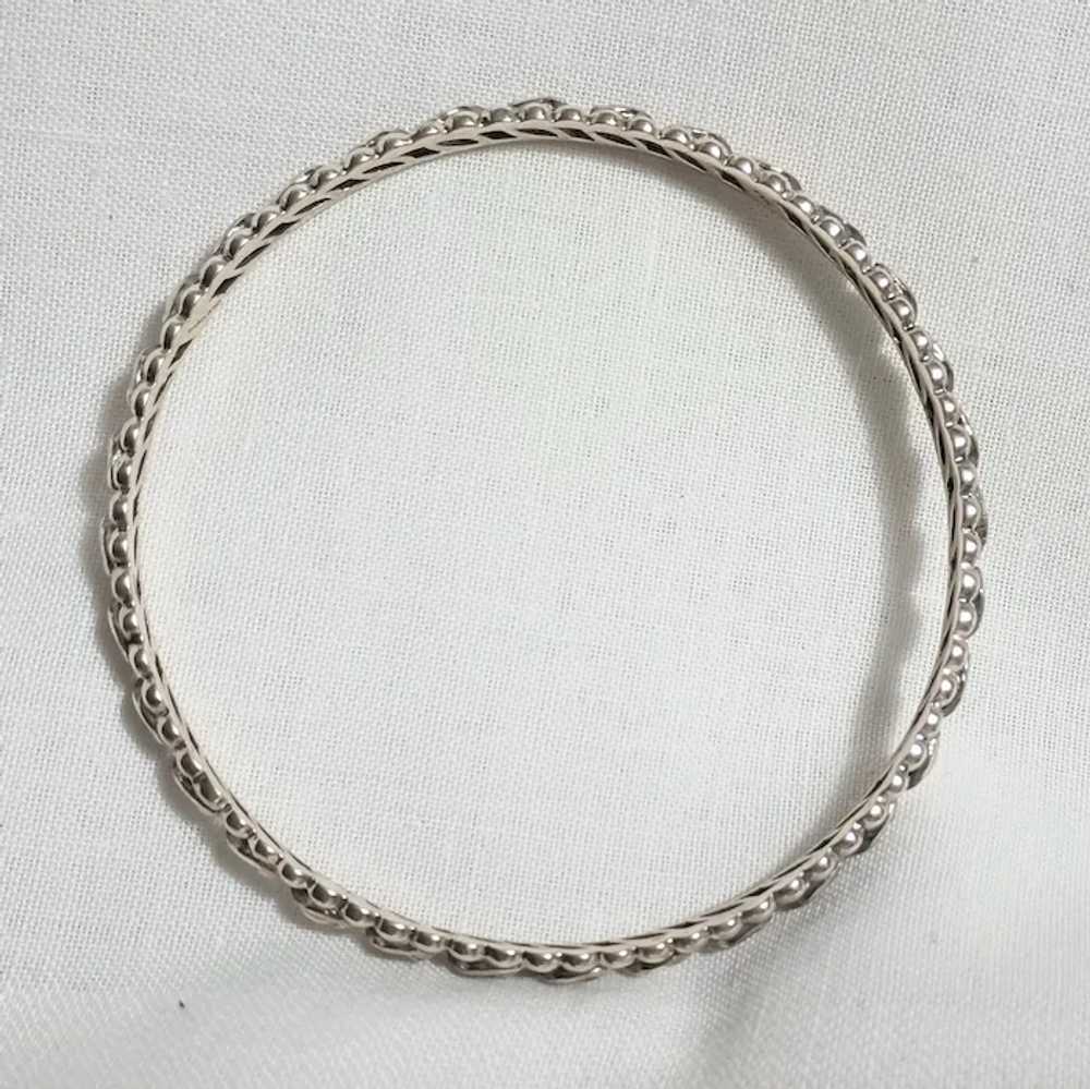 Angela John Hardy sterling silver 14k bangle brac… - image 9