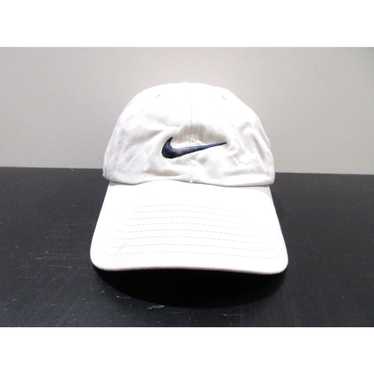 Nike VINTAGE Nike Hat Cap Strap Back White Gray S… - image 1