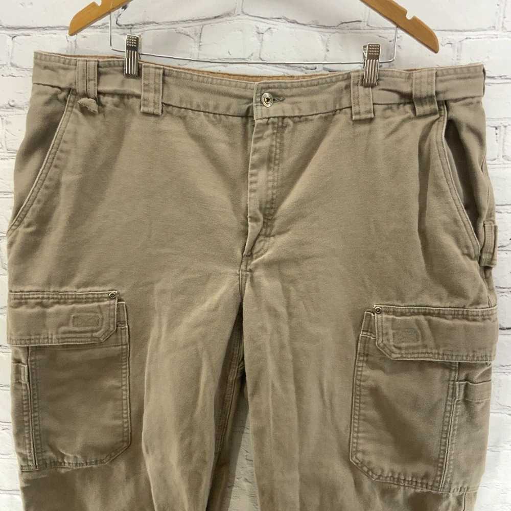 Duluth Trading Company Mens Canvas Brown Cargo Pa… - image 2