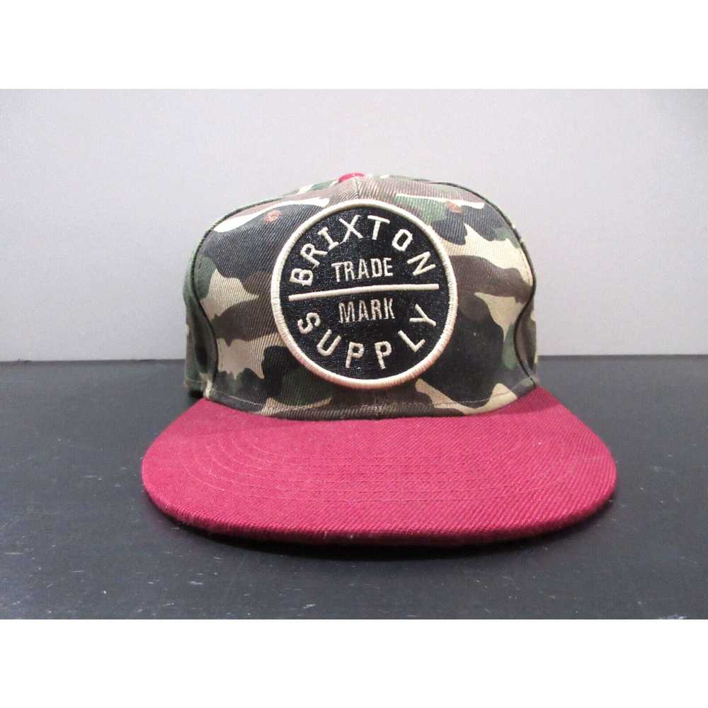 Brixton Brixton Hat Cap Snap Back Green Red Camou… - image 1