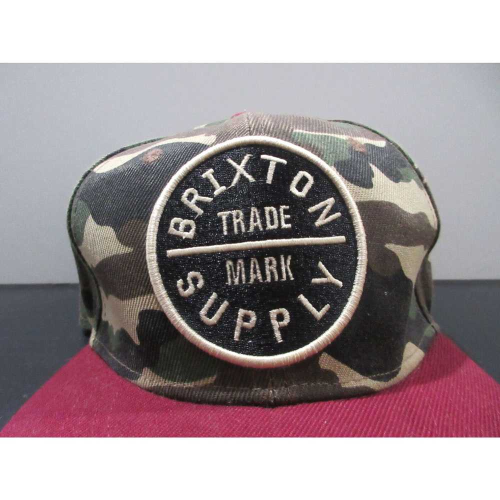 Brixton Brixton Hat Cap Snap Back Green Red Camou… - image 2