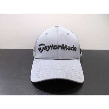 Vintage Taylormade Hat Cap Strap Back Gray Black … - image 1