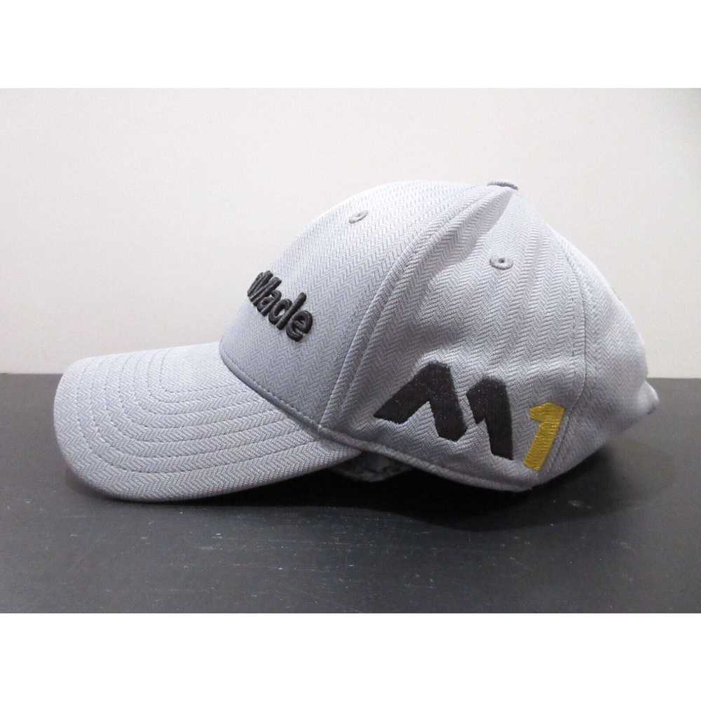 Vintage Taylormade Hat Cap Strap Back Gray Black … - image 3