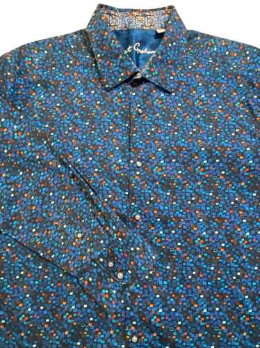 Robert Graham Blue Orange Geometric