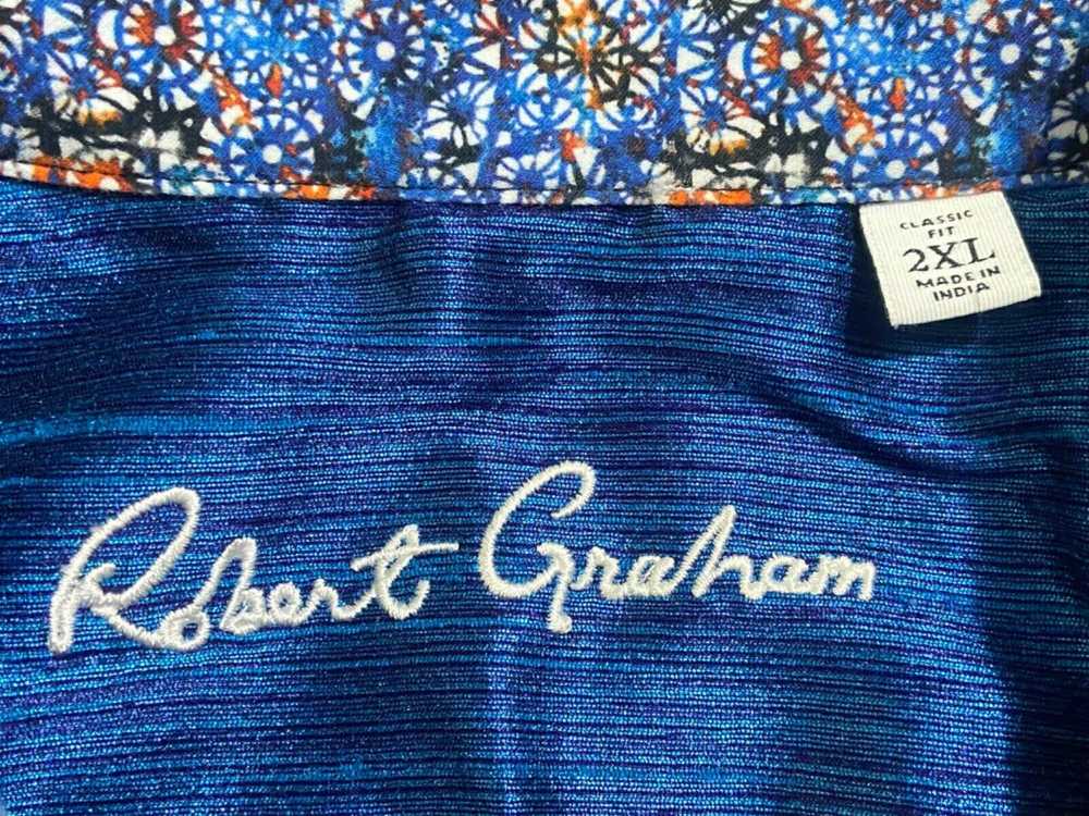 Robert Graham Blue Orange Geometric - image 3