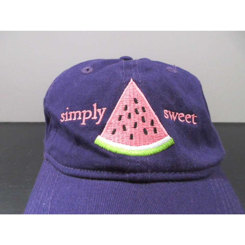 Vintage Simply Southern Hat Cap Strap Back Purple… - image 2