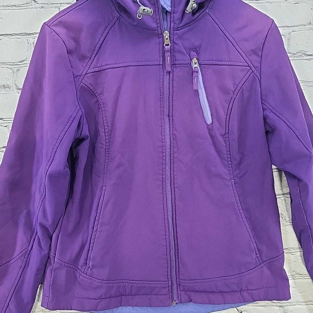 Free Country Womens Soft Shell Purple Hooded Hiki… - image 2