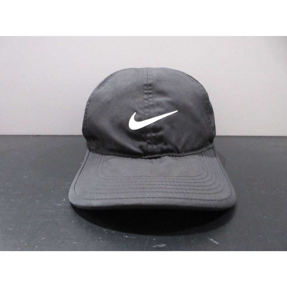 Nike Nike Hat Cap Strap Back Black White Swoosh L… - image 1