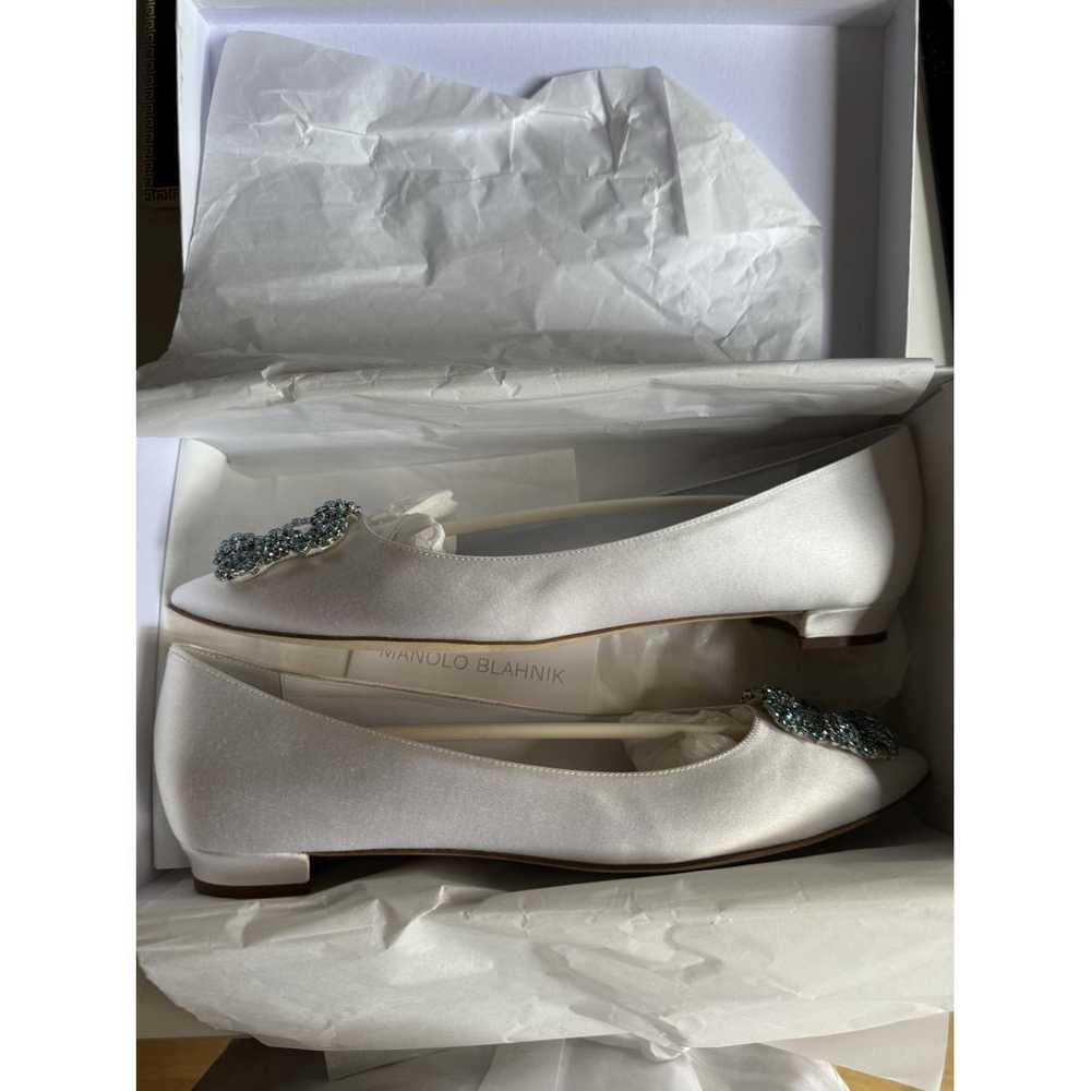 Manolo Blahnik Hangisi silk ballet flats - image 4