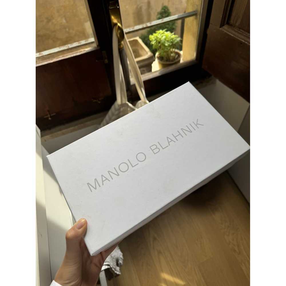 Manolo Blahnik Hangisi silk ballet flats - image 9