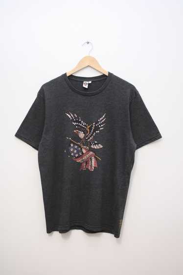 Ed Hardy Ed Hardy Eagle America Flag T-Shirt Made 