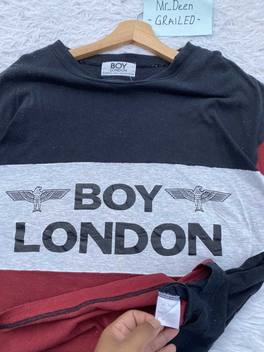 Boy London × Vintage Rare BOY LONDON Spellout Tsh… - image 10