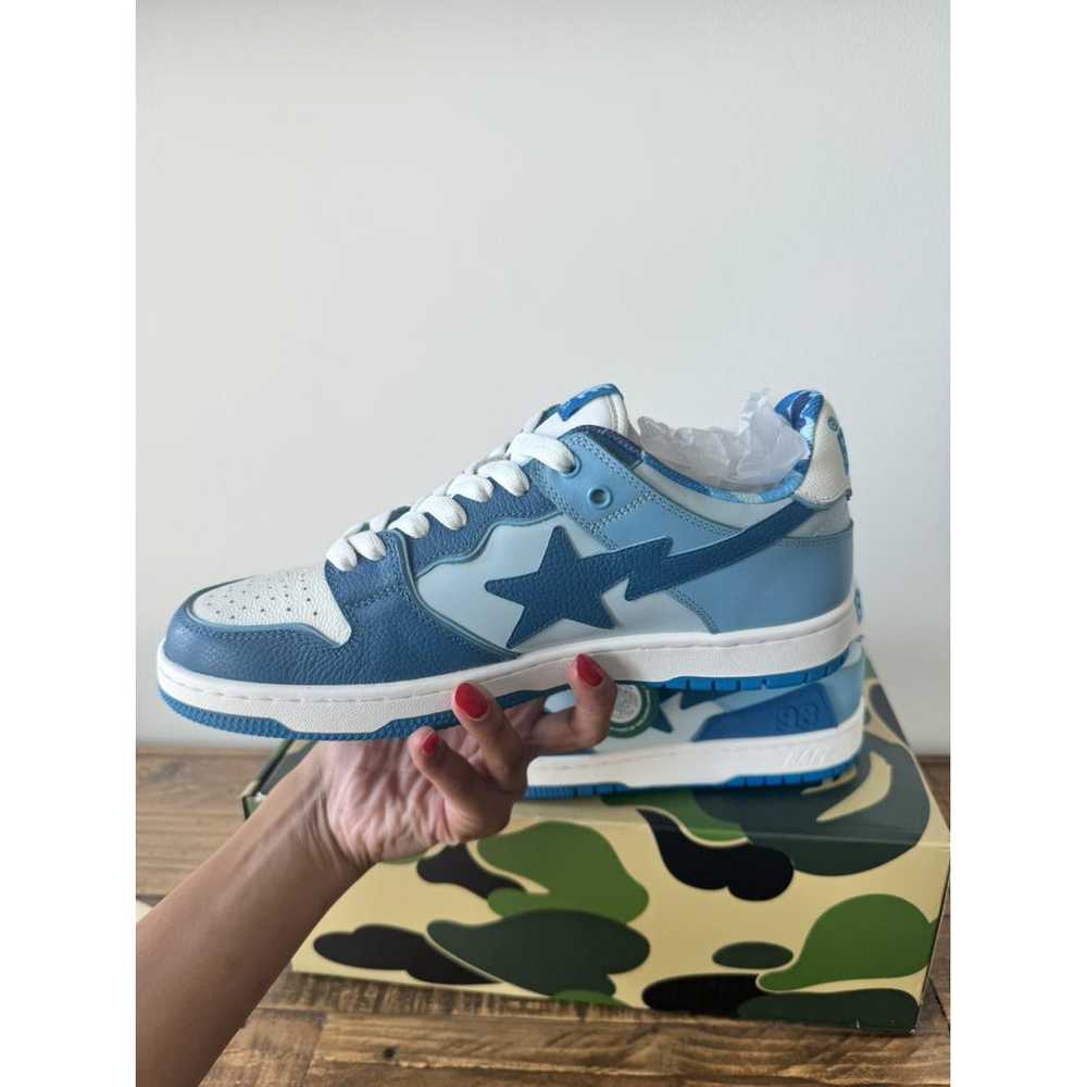 A Bathing Ape Leather low trainers - image 3