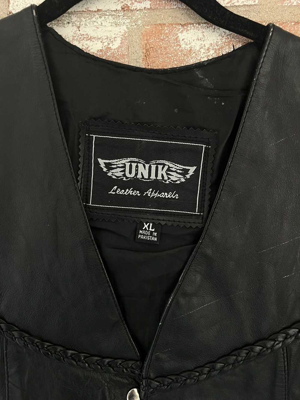 Vintage Vintage Leather Biker Vest - image 3