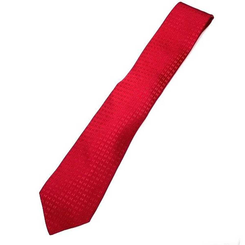 Hermes Hermes Hermes Silk H Logo Tie Canvas Neckt… - image 1