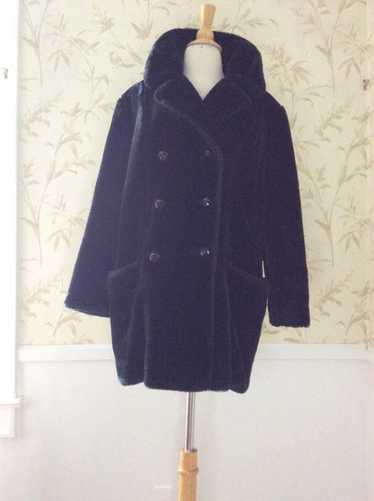 1960s 1970s Mod Vintage Chubby Faux Fur Double Br… - image 1