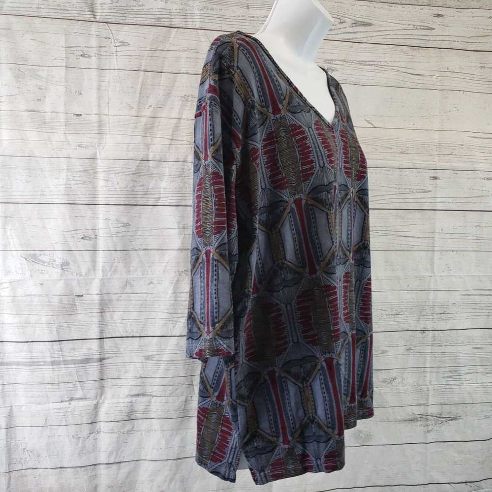 Vintage Prairie Cotton Womens Printed Top Sz Medi… - image 3