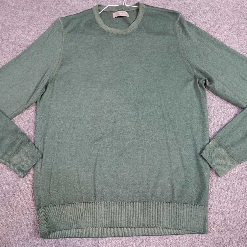 Falcone Falconeri Sweater M Green Crew Neck 100% … - image 1