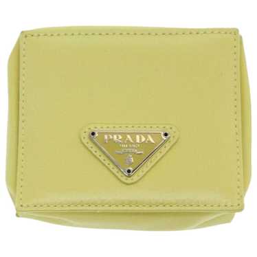 Prada Tessuto Yellow Synthetic Wallet (Pre-Owned)