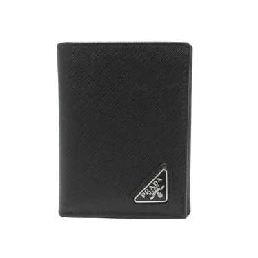 Prada Saffiano Black Leather Wallet (Pre-Owned) - image 1