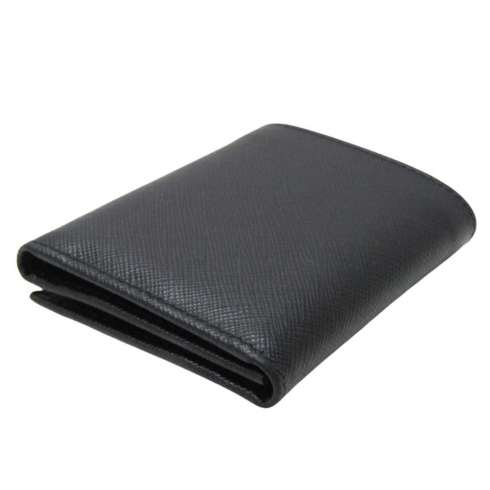 Prada Saffiano Black Leather Wallet (Pre-Owned) - image 2