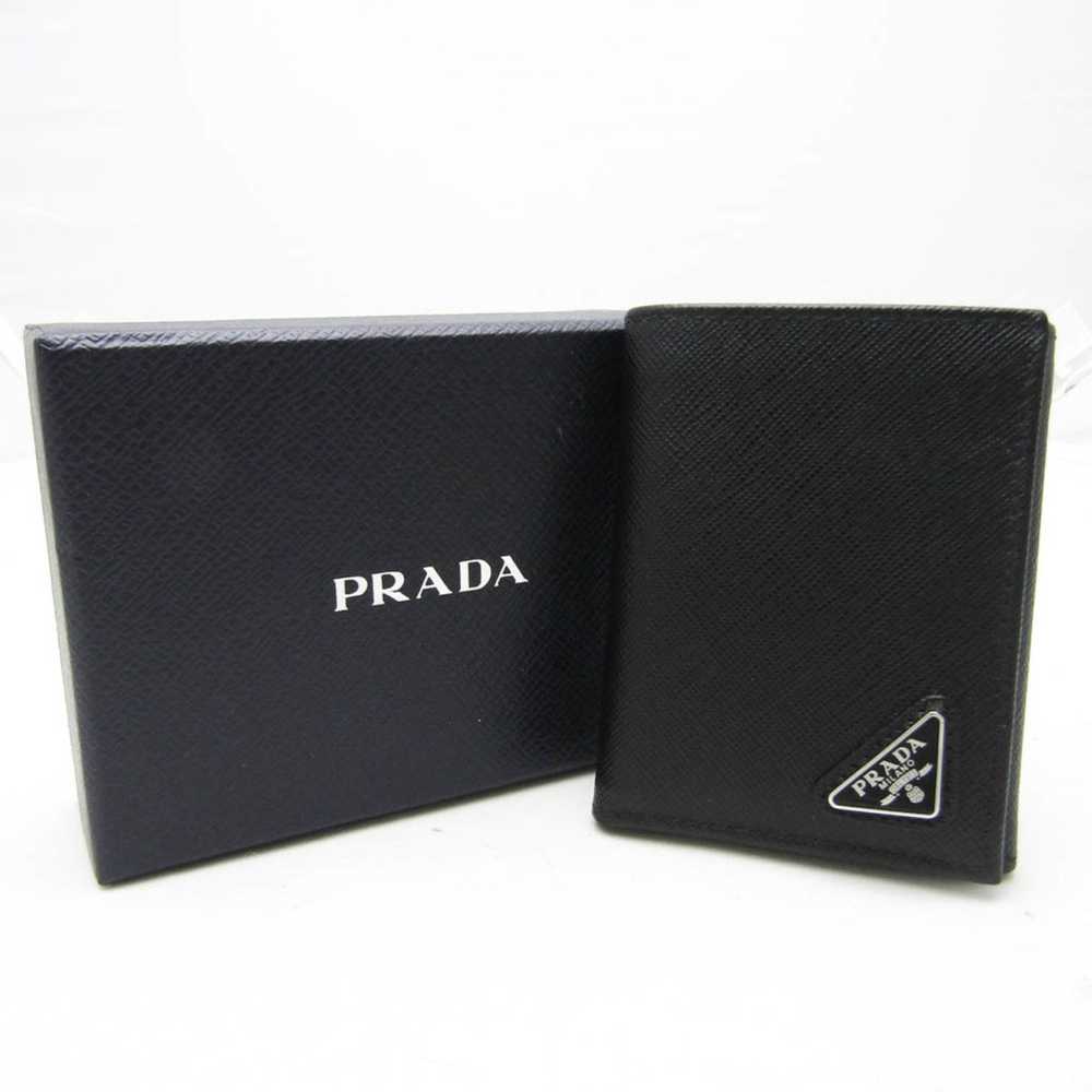 Prada Saffiano Black Leather Wallet (Pre-Owned) - image 9