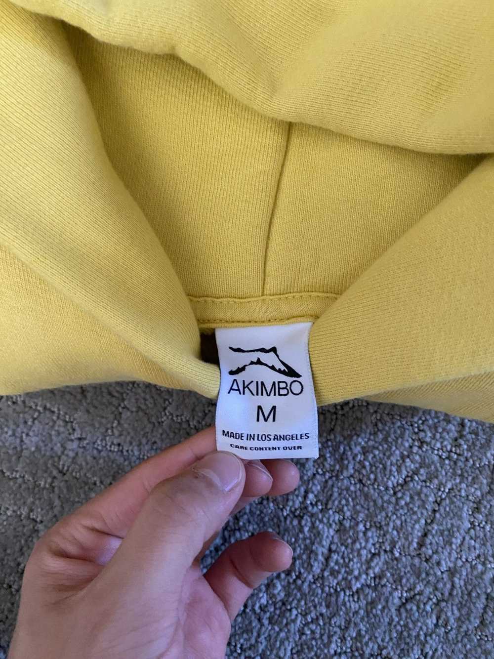 Akimbo Club Yellow Akimbo Hoodie - image 3