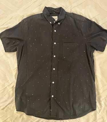 Steven Alan Steven Alan Mens Short Sleeve Navy Fle