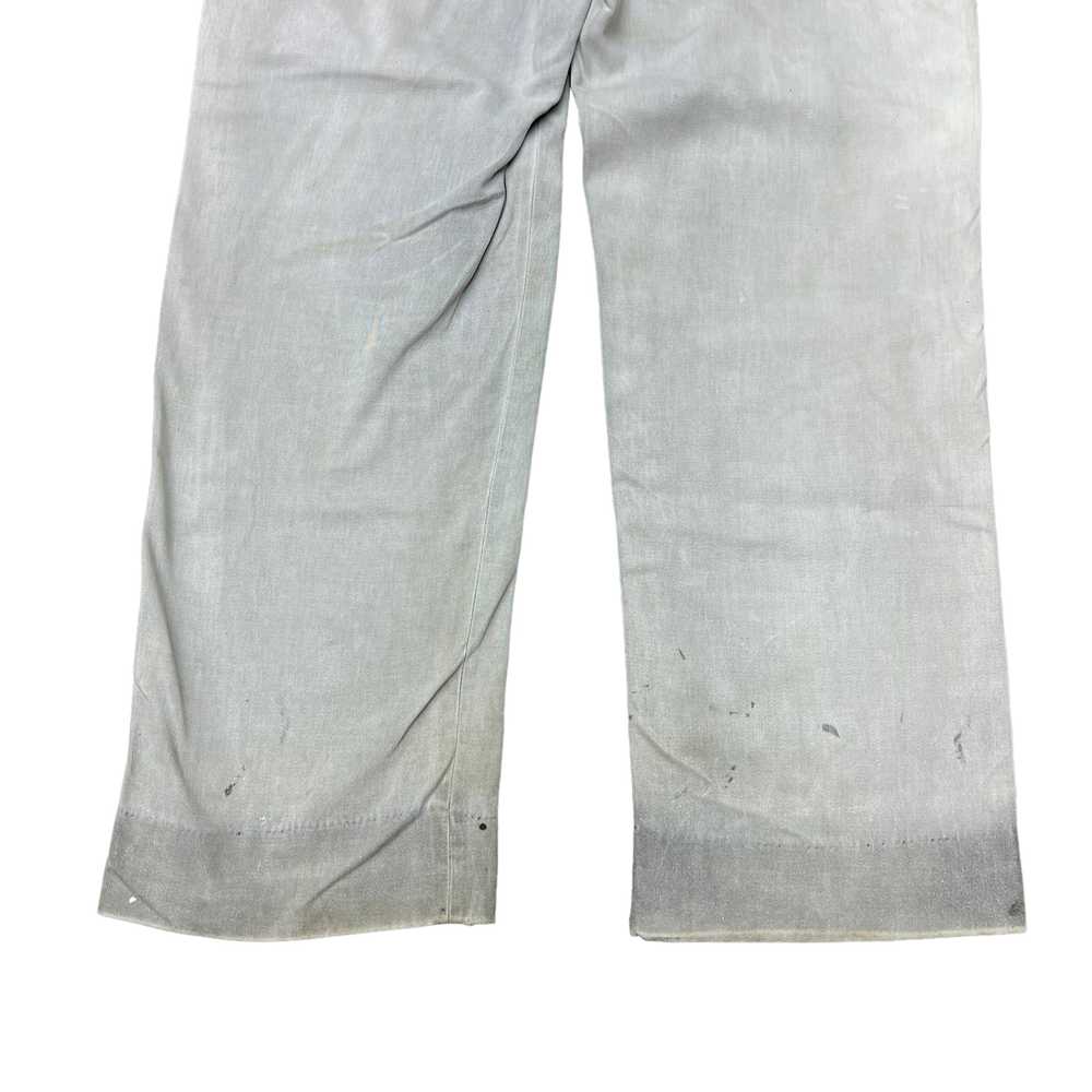 1940s Sun faded grey buckleback cotton work pants… - image 8