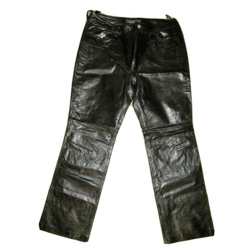 Gap Vintage Unisex Gap Jeans, Leather Bootcut Pan… - image 1