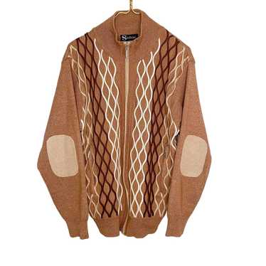 Other × Vintage Eclectic Grandpa Sweater Brown Tex