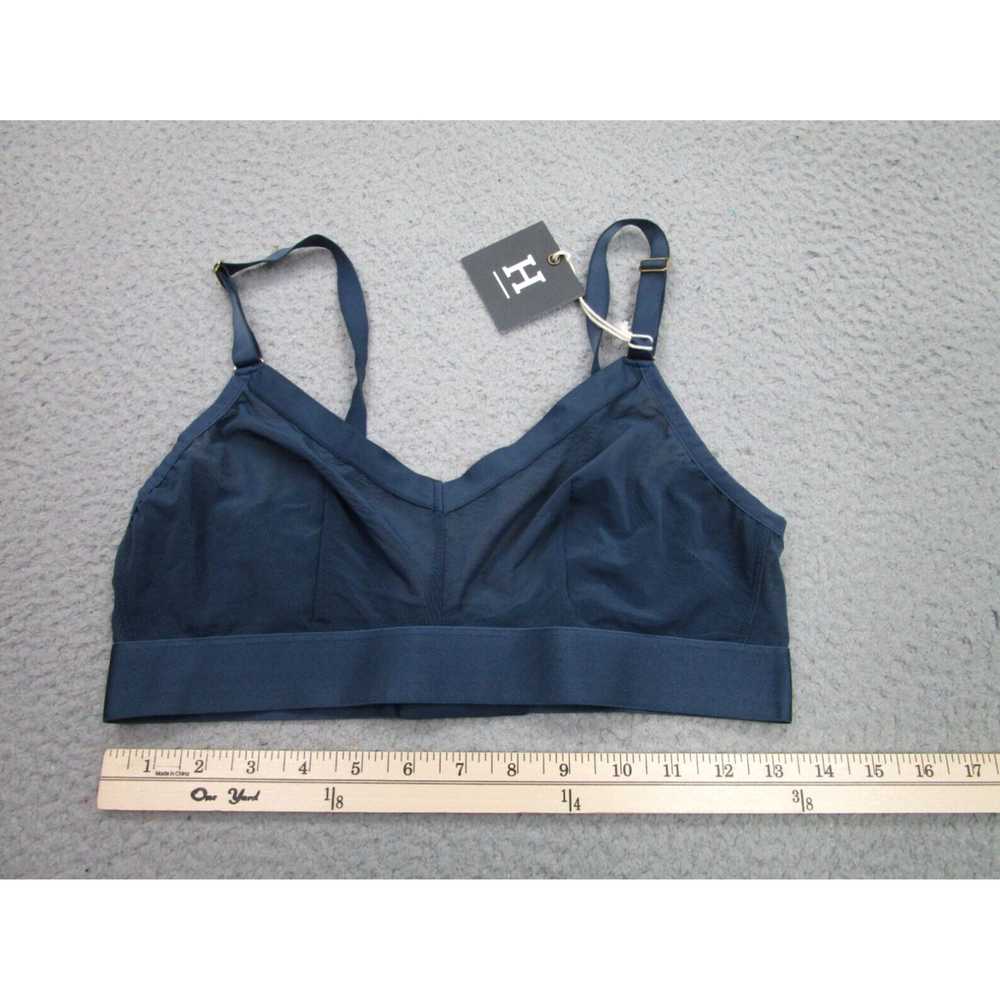 Vintage Womens Large Luxe Bralette in Blue Featur… - image 1