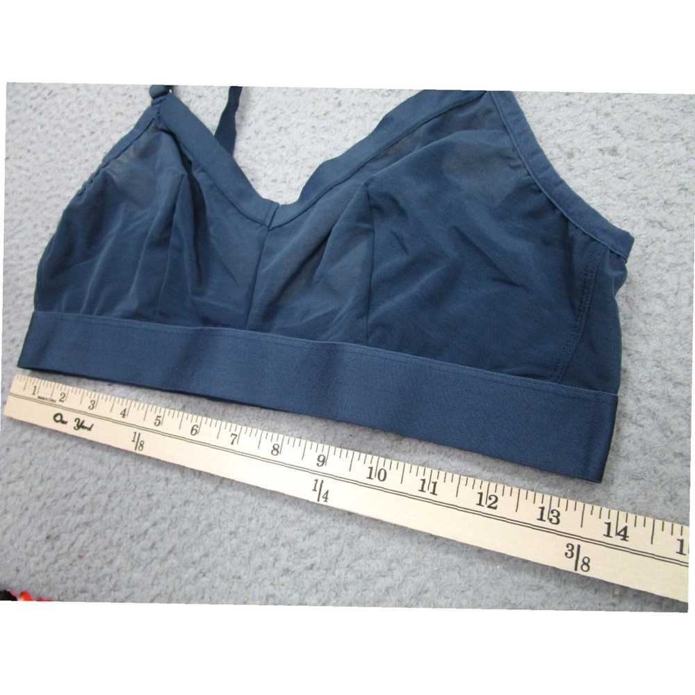 Vintage Womens Large Luxe Bralette in Blue Featur… - image 4