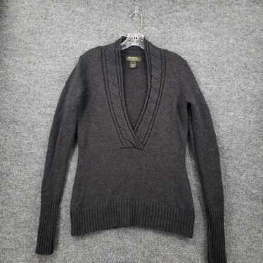 Eddie Bauer Authentic Merino Wool Deep V Neck Pul… - image 1