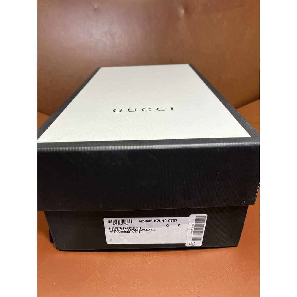 Gucci G74 patent leather low trainers - image 3