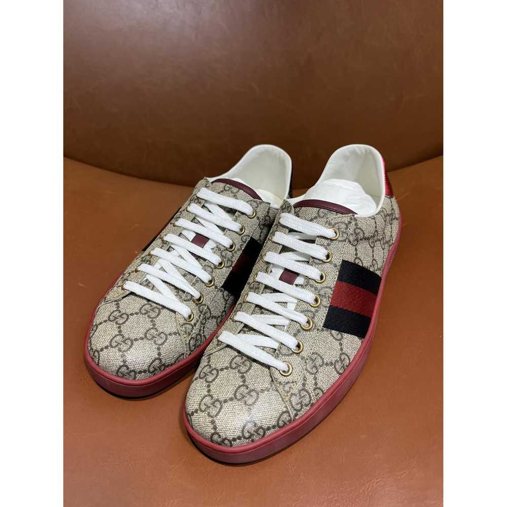 Gucci G74 patent leather low trainers - image 5