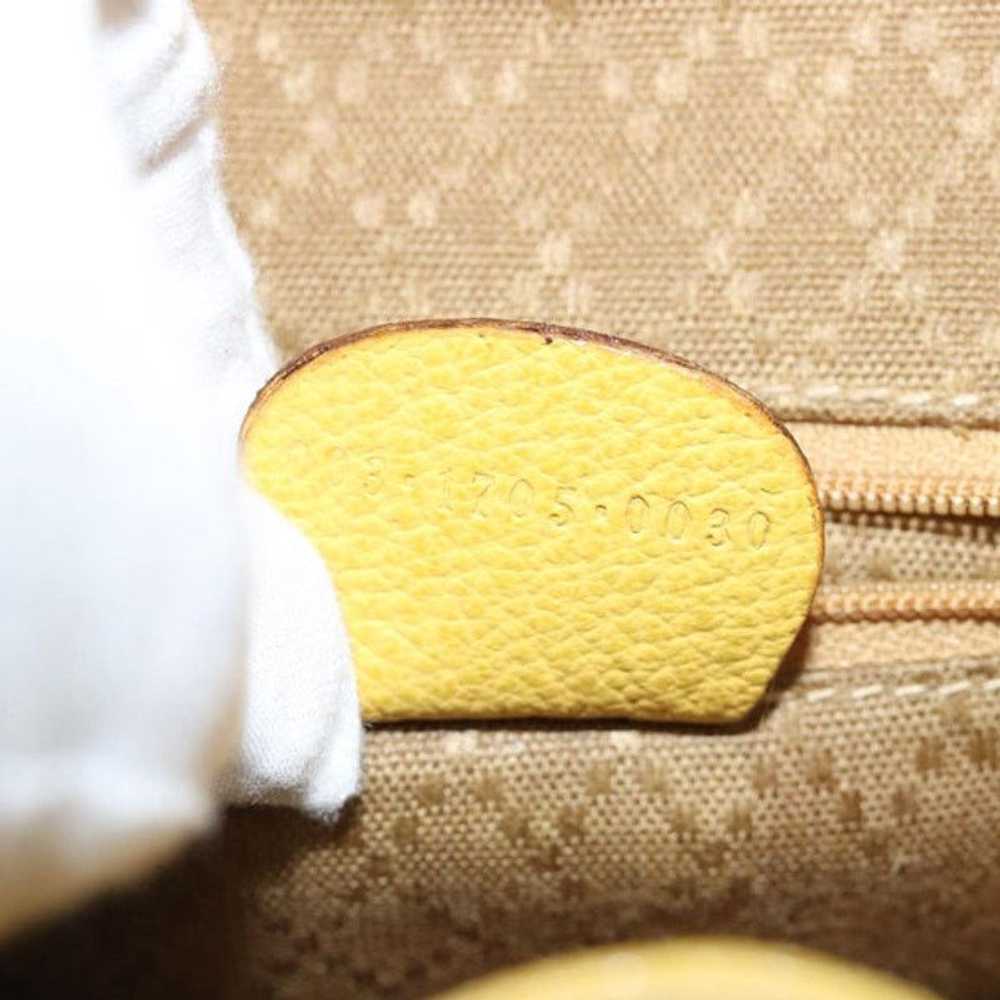 Gucci GUCCI Bamboo Hand Bag Suede Yellow 003 1705… - image 12